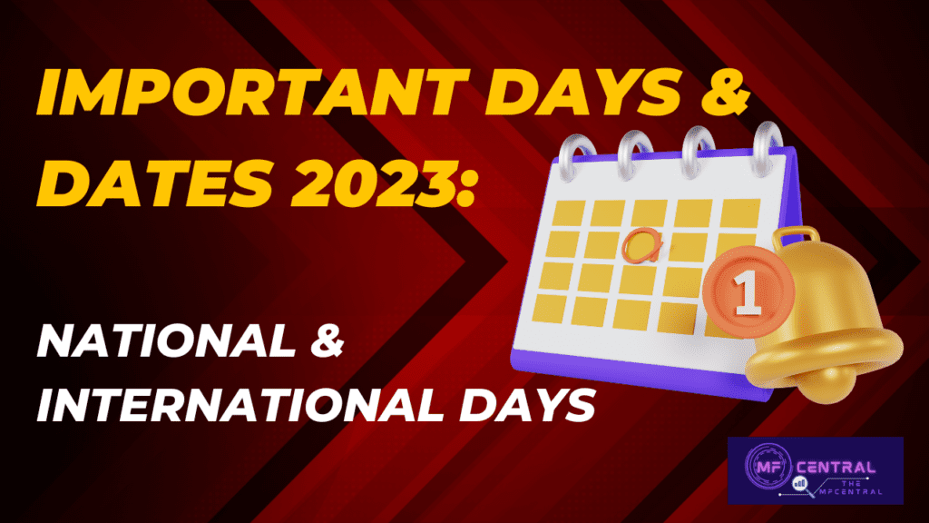 List of Important Days and Dates 2023